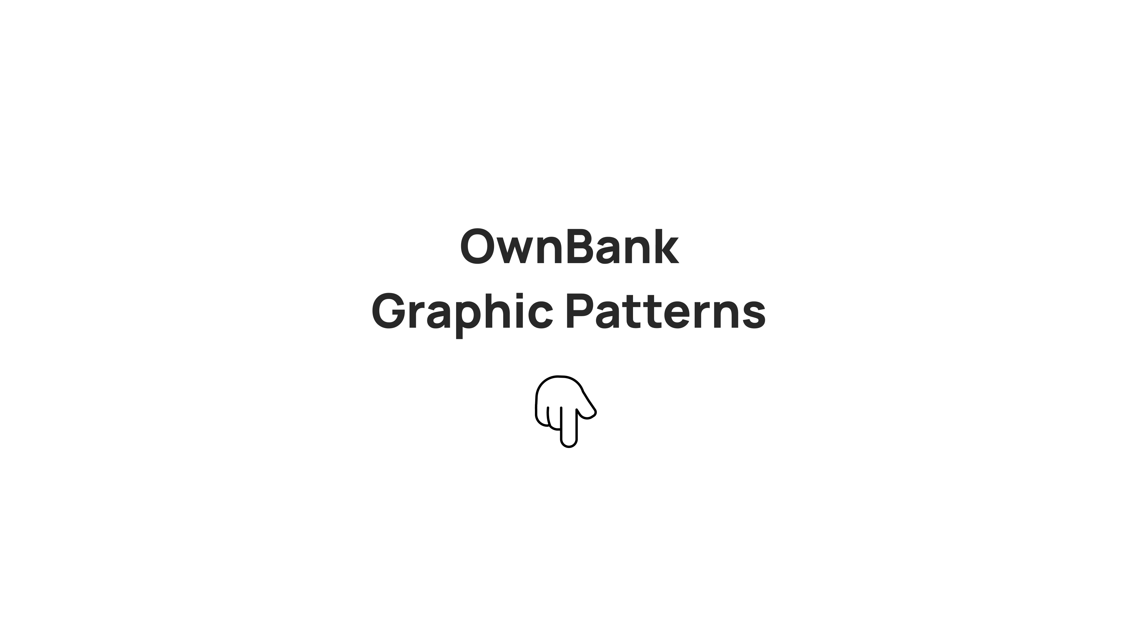 OwnBank Graphic Patterns — title board